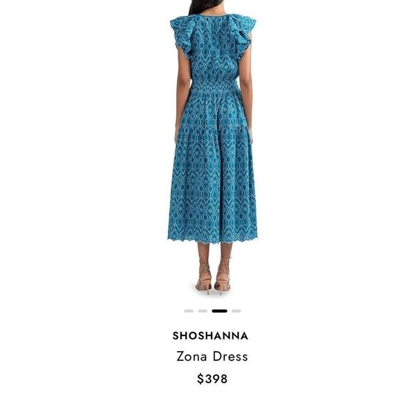 Shoshanna Zona Eyelet Midi Dress - Picture 3 of 13